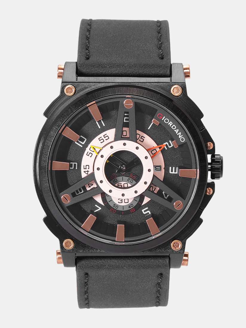 Buy GIORDANO Men Black Analogue Watch C1108 02 Watches for Men 8597787 Myntra
