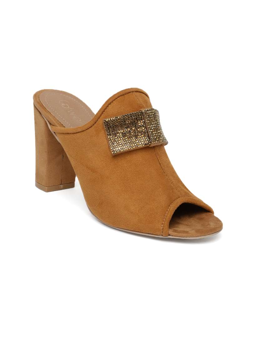 Buy Catwalk Women Tan Solid Sandals Heels for Women 8607705 Myntra