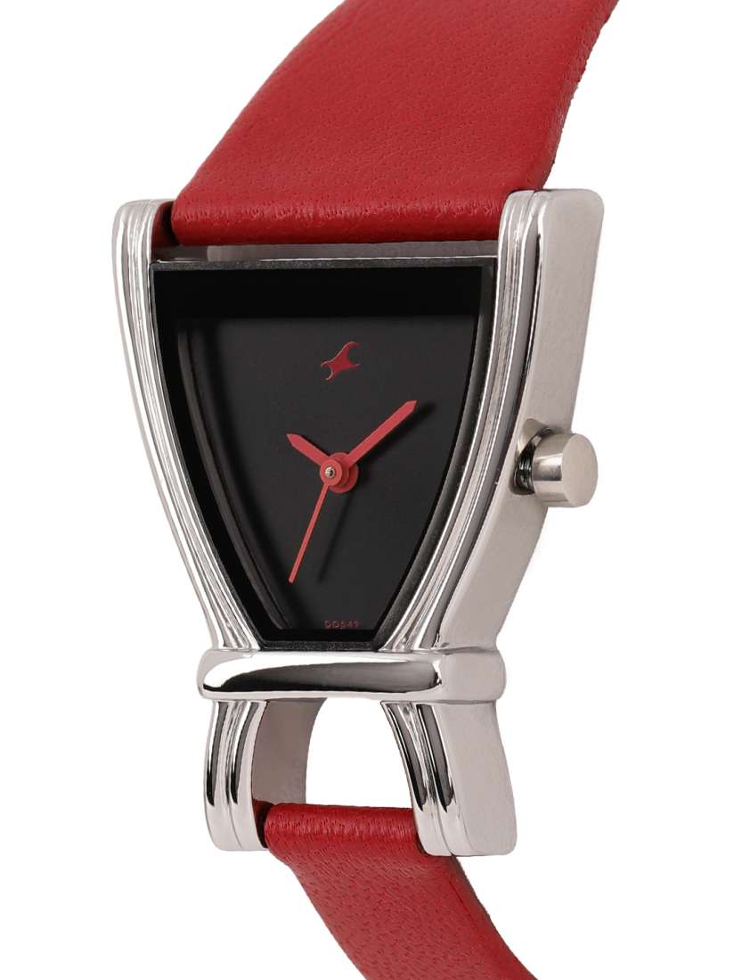 Buy Fastrack Women Black Leather Analogue Watch NK6095SL03 Watches for Women 8614155 Myntra
