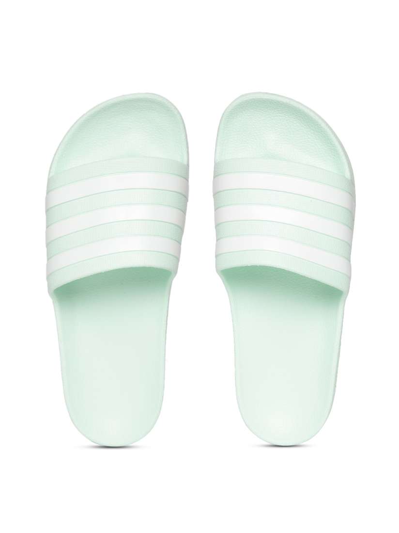 Adidas adilette mint green top