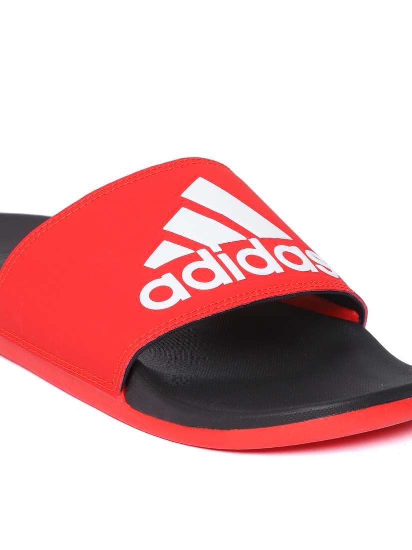 Buy ADIDAS Men Red Black Adilette Comfort Printed Sliders Flip Flops for Men 8615755 Myntra