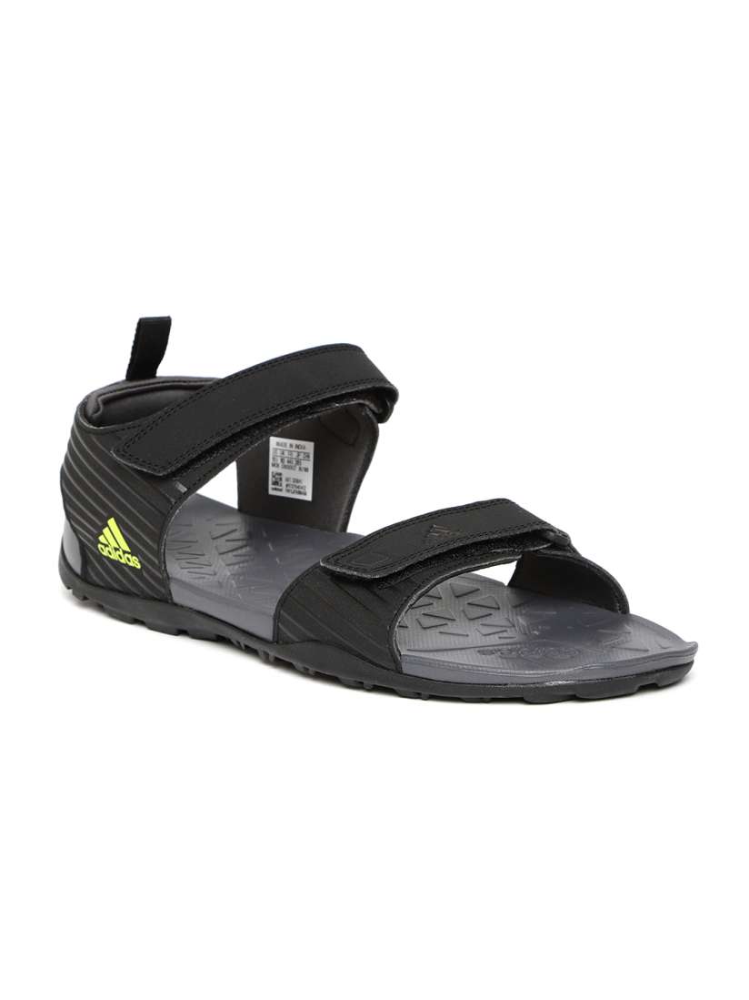 Buy ADIDAS Men Black Hoist 2019 Striped Sports Sandals Sandals for Men 8615895 Myntra