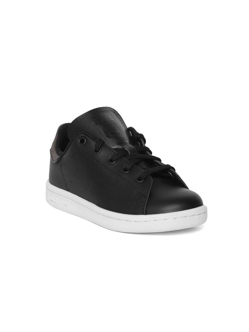Buy ADIDAS Originals Kids Black Stan Smith C Leather Sneakers Casual Shoes for Unisex Kids 8616709 Myntra