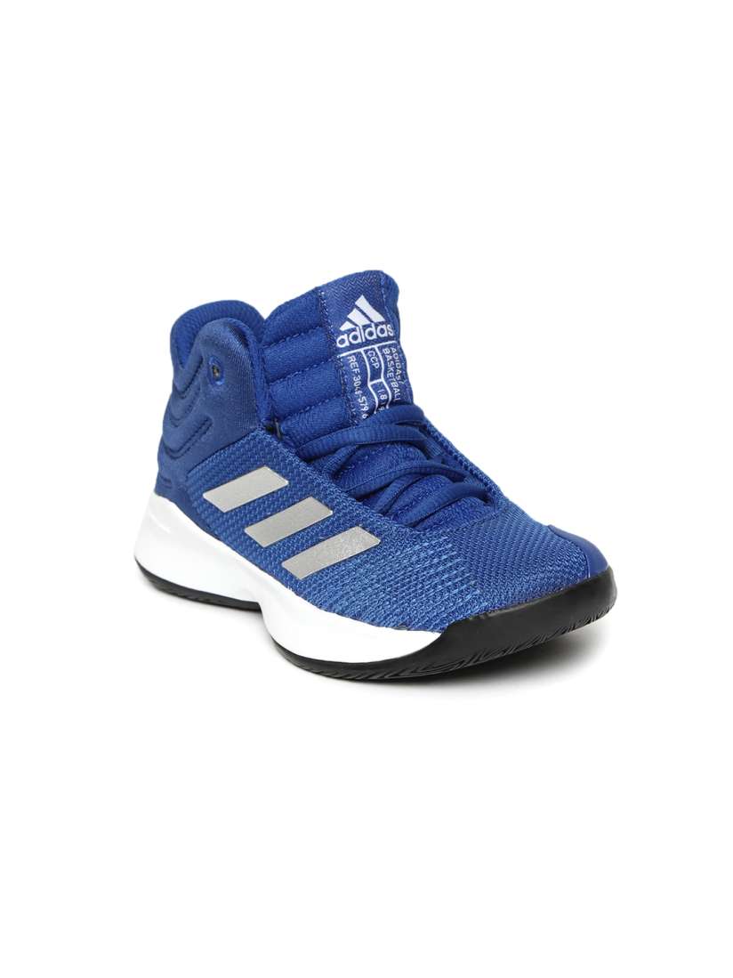 Buy ADIDAS Unisex Kids Blue PRO SPARK 2018 K Textile Mid Top Basketball Shoes Sports Shoes for Unisex 8617963 Myntra