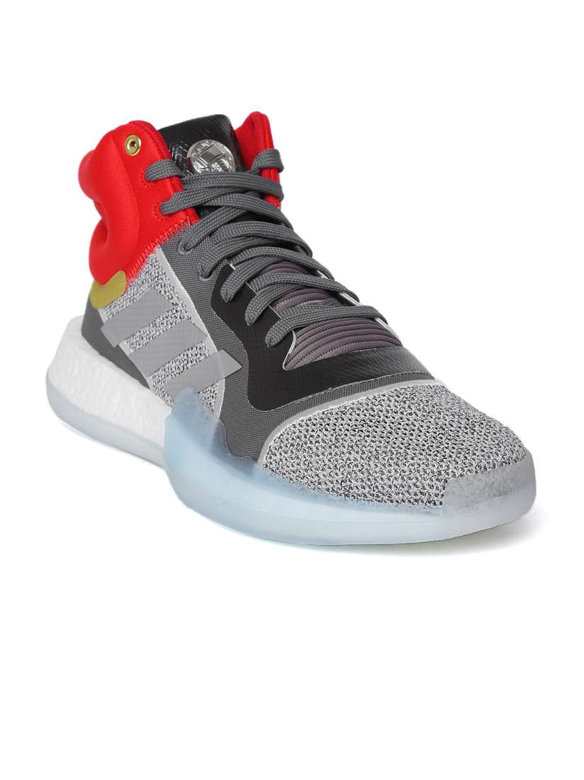 Buy ADIDAS Men Grey Red Marque Boost Basketball Shoes Sports Shoes for Men 8618533 Myntra
