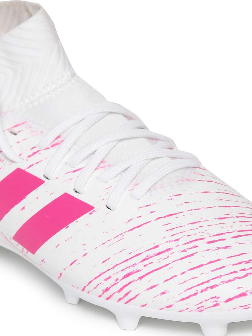 Buy ADIDAS Boys White Pink NEMEZIZ 18.3 Firm Ground Football Shoes Sports Shoes for Boys 8618685 Myntra