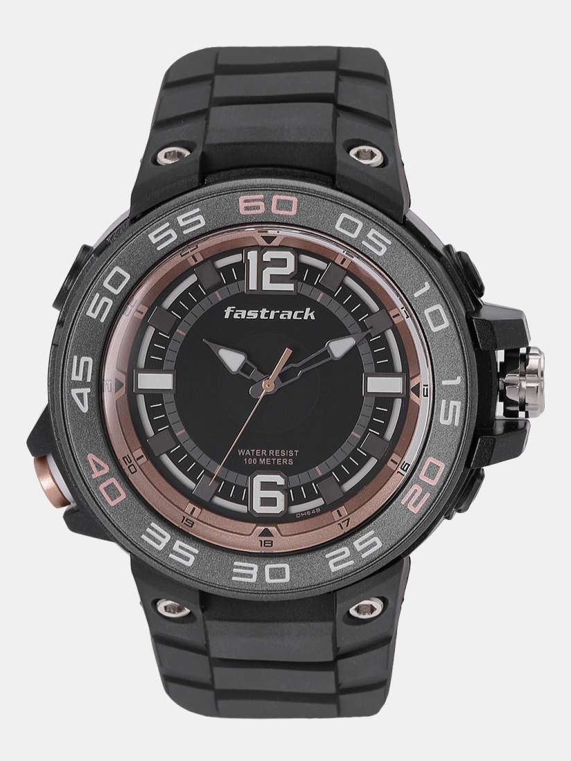 Buy Fastrack Men Black Analogue Watch 38044PP03 OR2 Watches for Men 8620547 Myntra