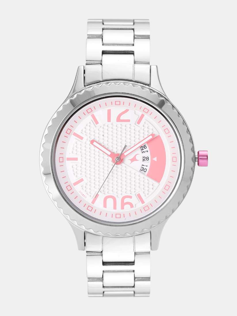 Buy Fastrack Women White Pink Analogue Watch 6168SM02 Watches for Women 8620635 Myntra