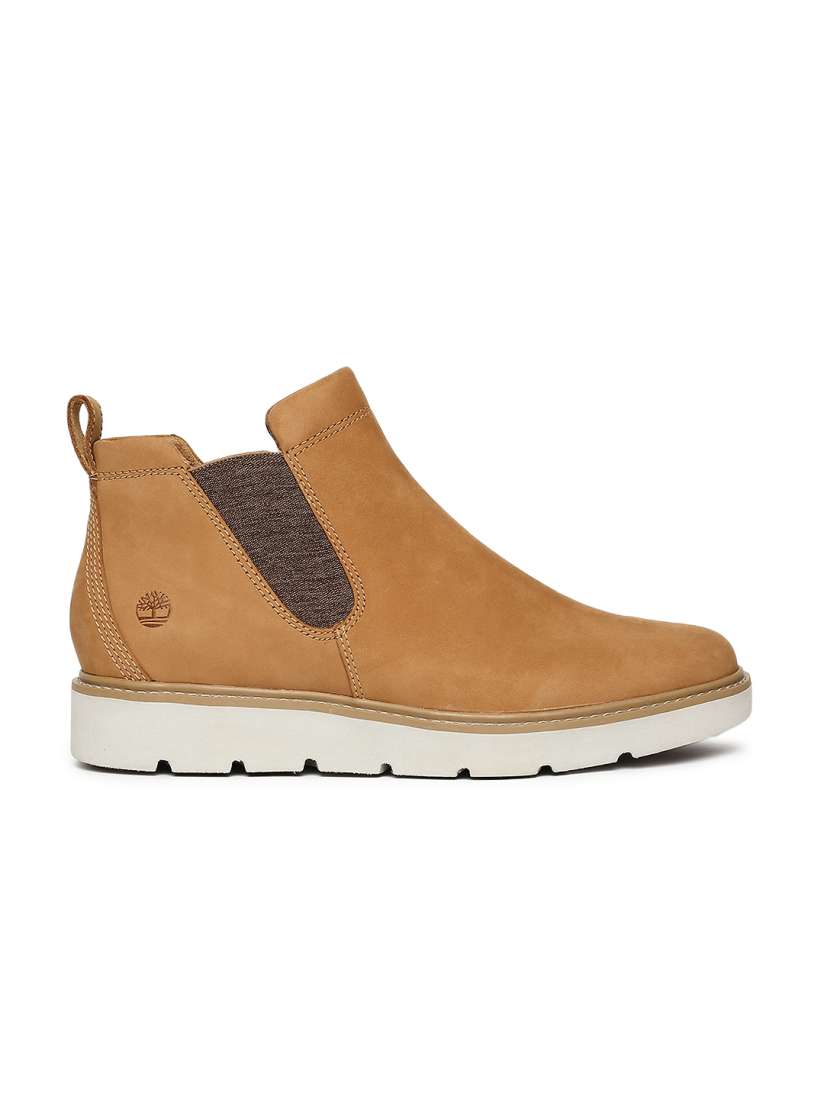 Buy Timberland Women Brown Solid KENNISTON Leather High Top Flat Boots Boots for Women 8624991 Myntra