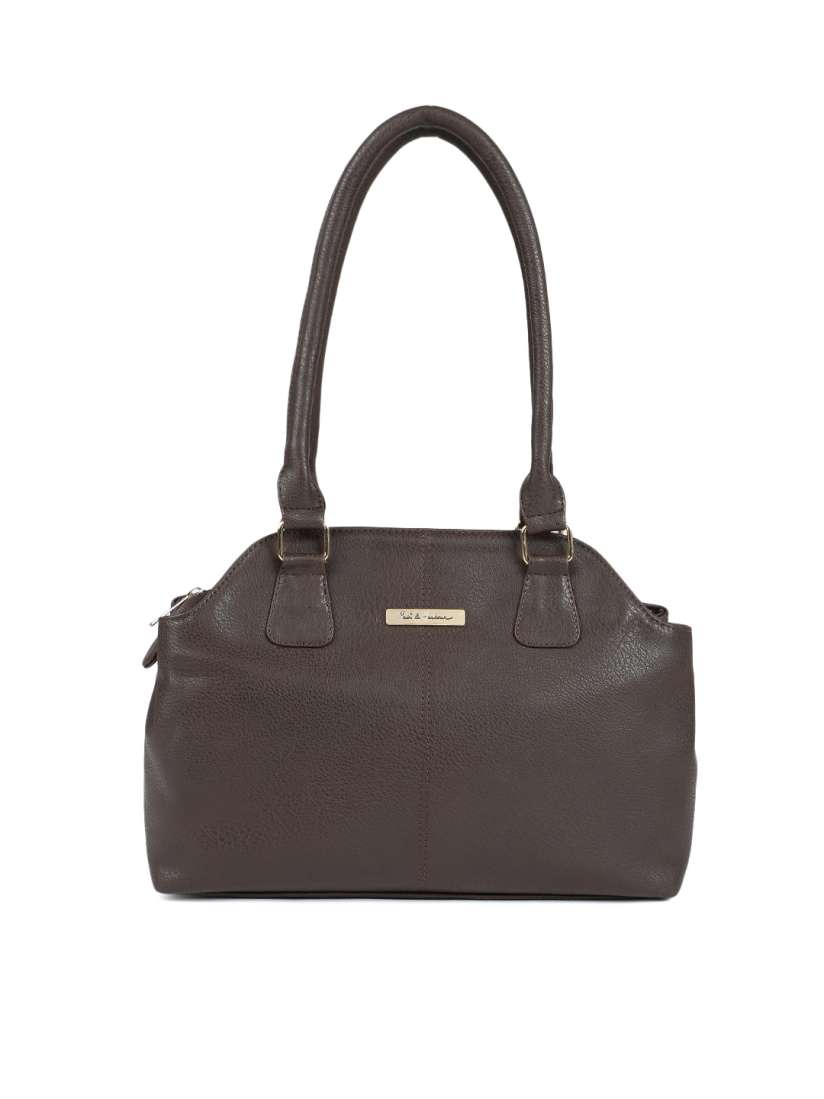 Buy Mast Harbour Coffee Brown Solid Shoulder Bag Handbags for Women 8633153 Myntra