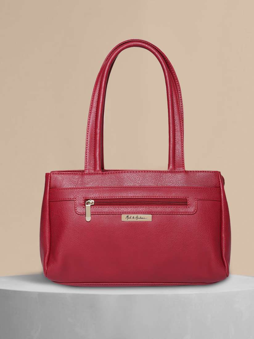 Buy Mast Harbour Red Solid Shoulder Bag Handbags for Women 8633189 Myntra