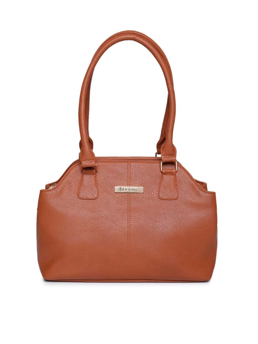 Buy Mast Harbour Tan Brown Solid Shoulder Bag Handbags for Women 8633193 Myntra
