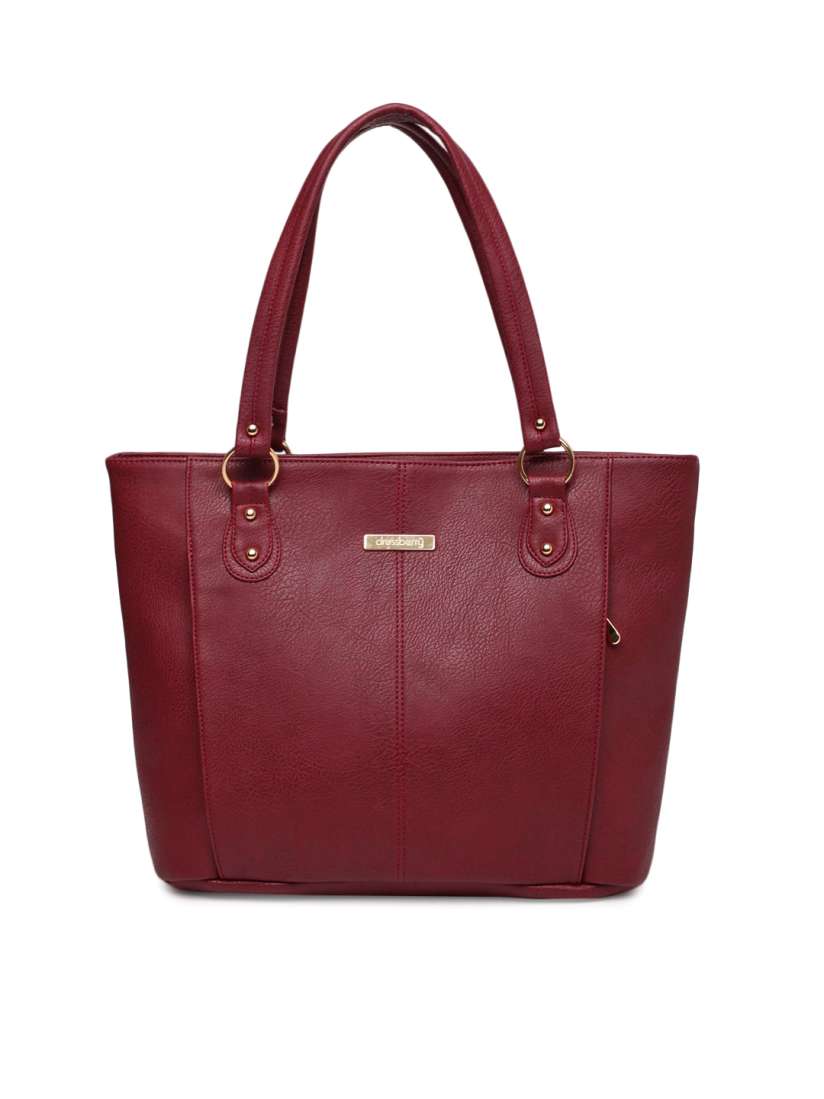 Buy DressBerry Burgundy Solid Shoulder Bag Handbags for Women 8633209 Myntra