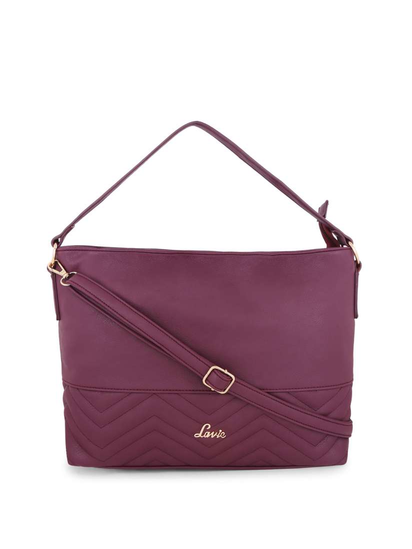 Buy Lavie Purple Solid Handheld Bag Handbags for Women 8648759 Myntra