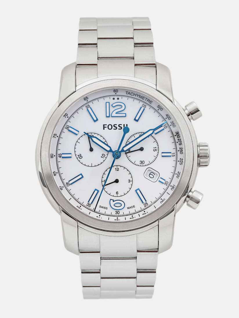 Buy Fossil Men Silver Toned Analogue Factory Serviced Watch FSW7004 FSS Watches for Men 8649685 Myntra
