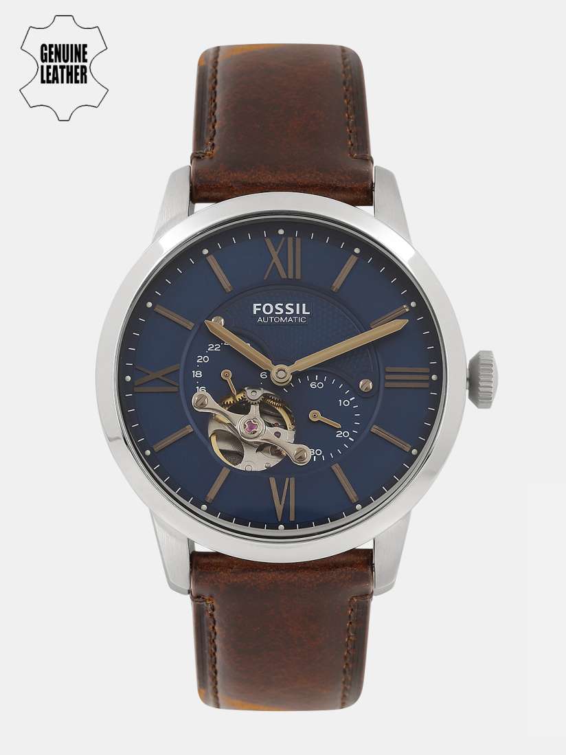 Buy Fossil Men Blue Leather Analogue Factory Serviced Watch ME3110 FSS Watches for Men 8650005 Myntra