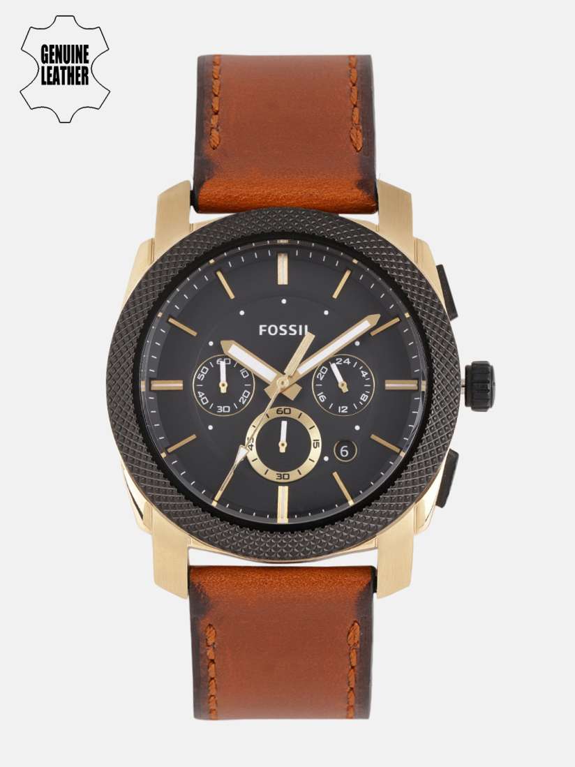 Buy Fossil Men Black Leather Analogue Factory Serviced Watch FS5322 FSS Watches for Men 8650081 Myntra
