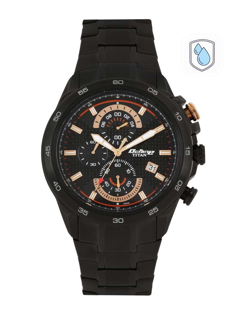 Buy Titan Octane Men Black Dial Chronograph Watch 90046NM01 Watches for Men Myntra