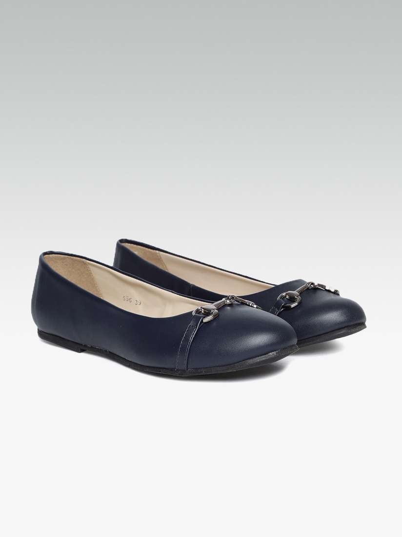 Ballerina Flats Ballerinas Blau Leder Amelie Blue Leather (AML506