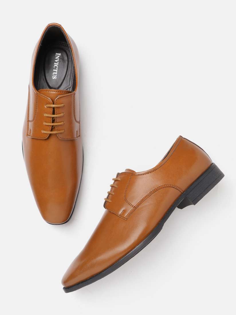 Myntra leather shoes clearance