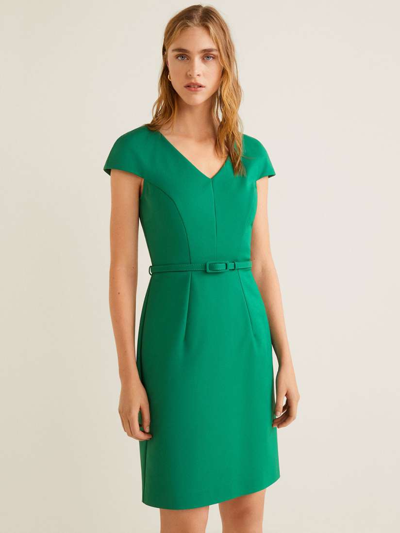 Buy MANGO Women Green Solid Sheath Dress Dresses for Women 8676135 Myntra