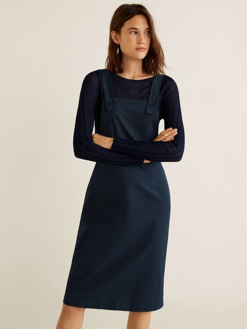 Mango pinafore dress top