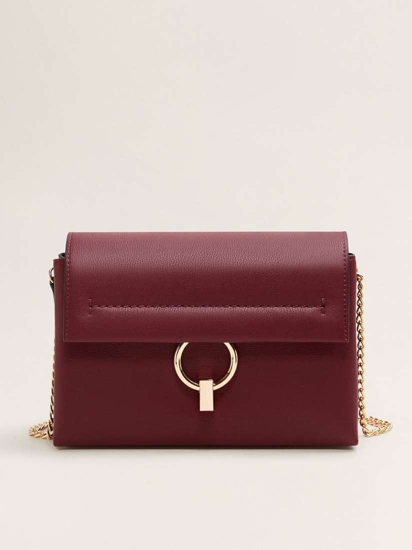 Buy MANGO Maroon Solid Sling Bag Handbags for Women 8676189 Myntra