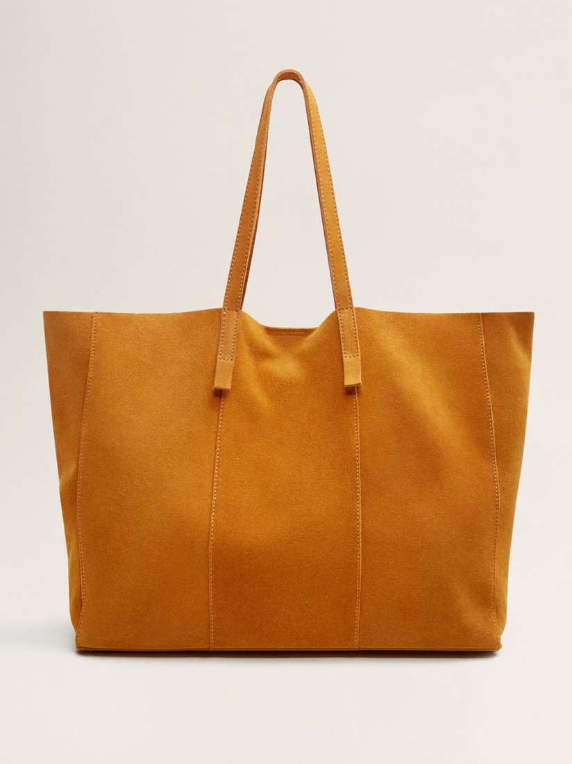 Buy MANGO Mustard Yellow Suede Shoulder Bag Handbags for Women 8676197 Myntra