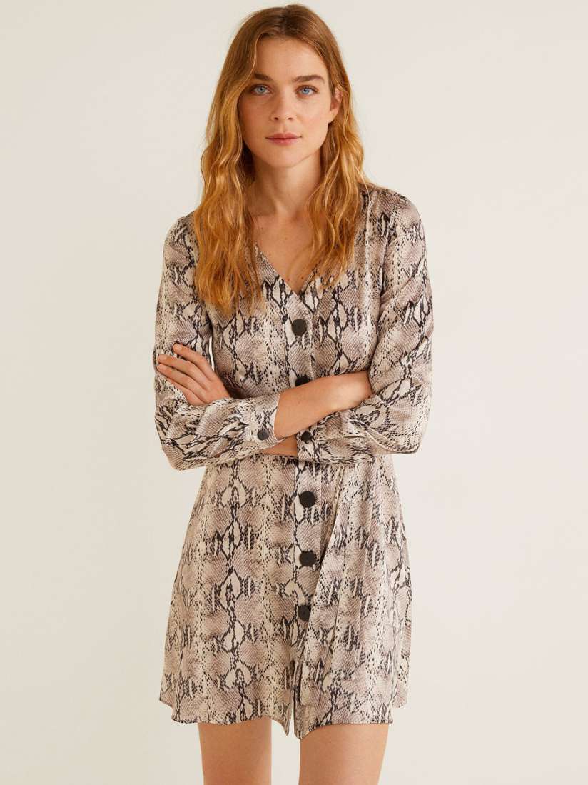 Mango snakeskin dress new arrivals