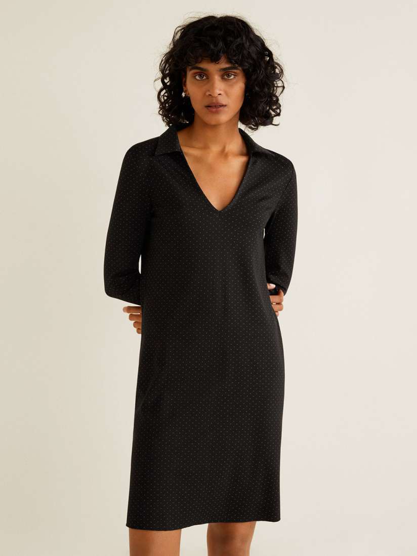 Mango black dress 2019 2025