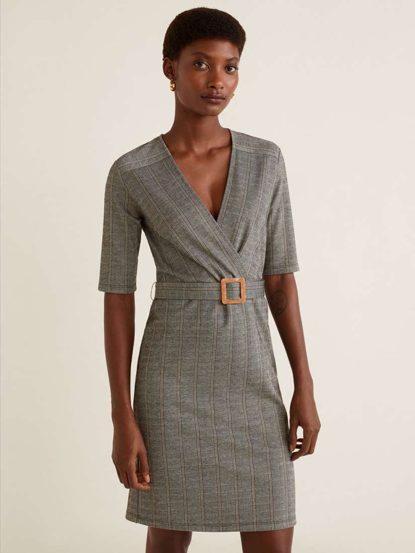 Mango grey dress on sale