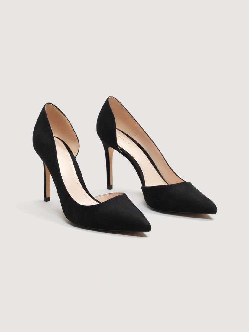 Buy MANGO Women Black Solid Pumps Heels for Women 8676323 Myntra