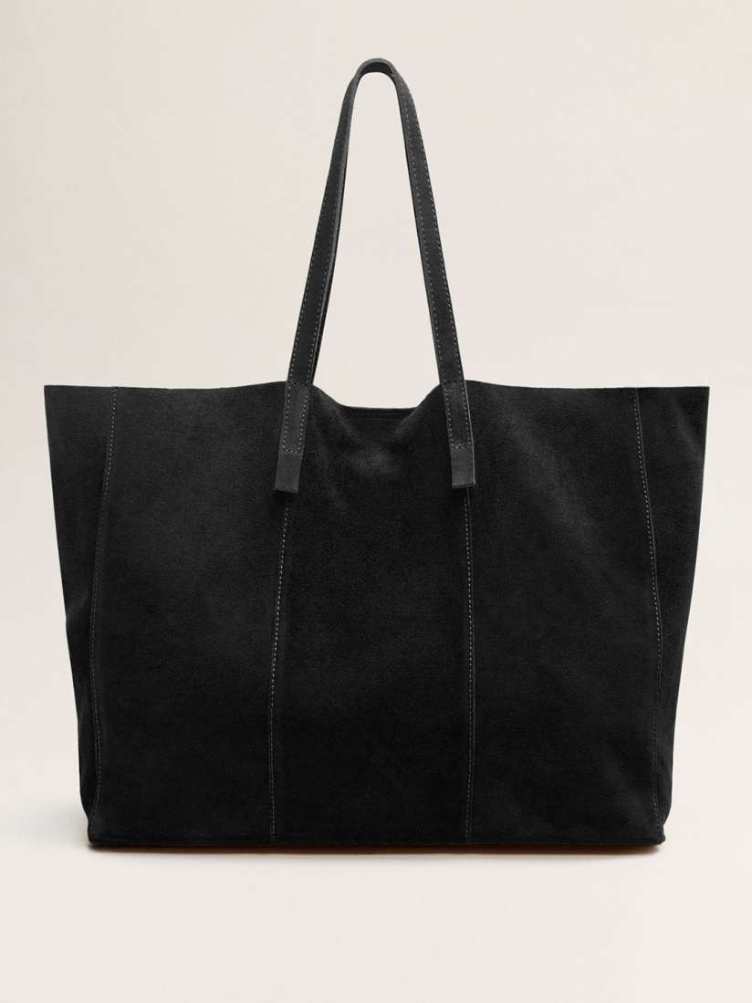 Buy MANGO Black Suede Shoulder Bag Handbags for Women 8676415 Myntra