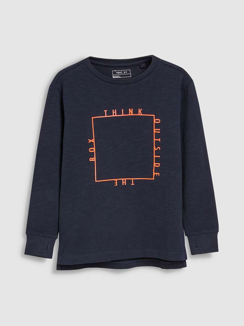 Buy next Boys Navy Blue Solid Sweatshirt Sweatshirts for Boys 8681703 Myntra