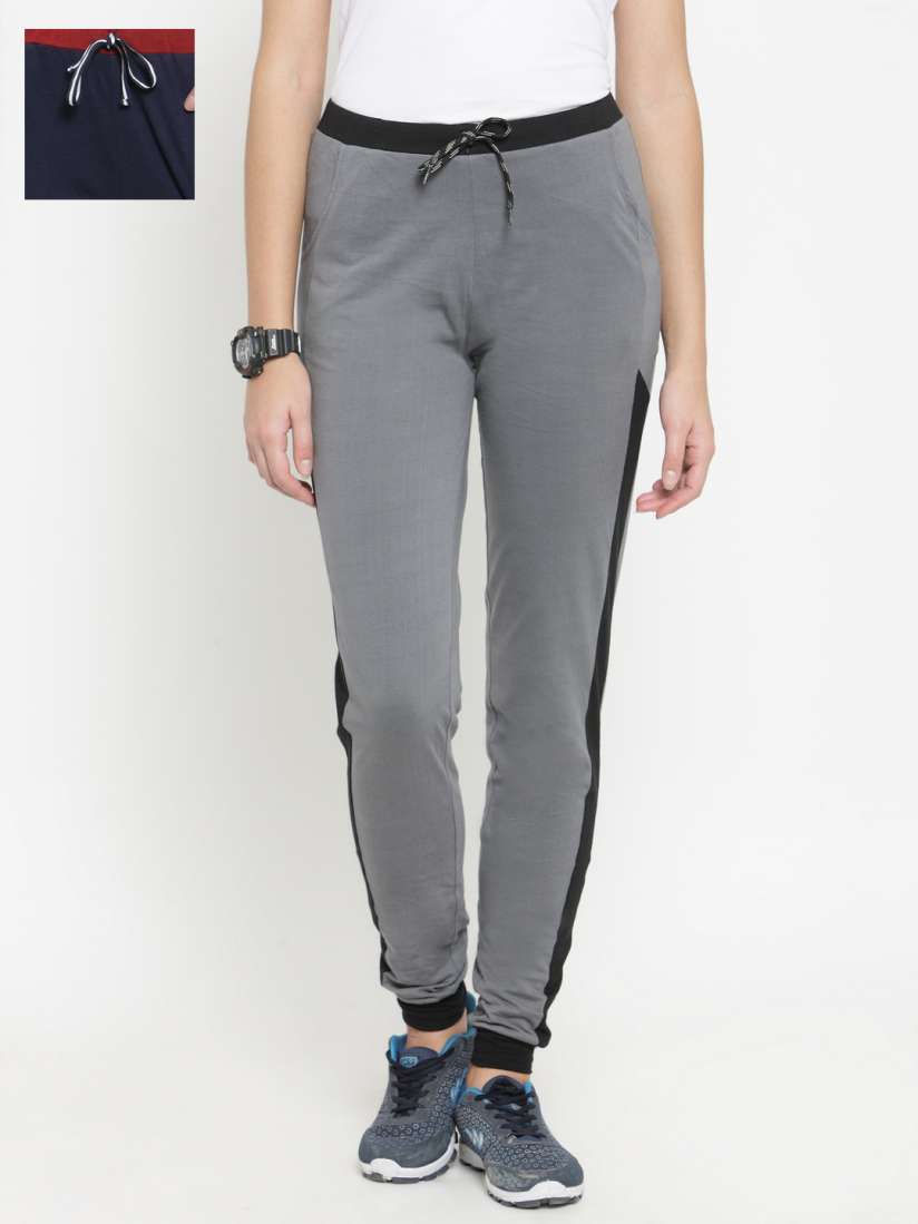 Buy Boston Club Women Pack of 2 Solid Slim Fit Track Pants Track Pants for Women 8694455 Myntra
