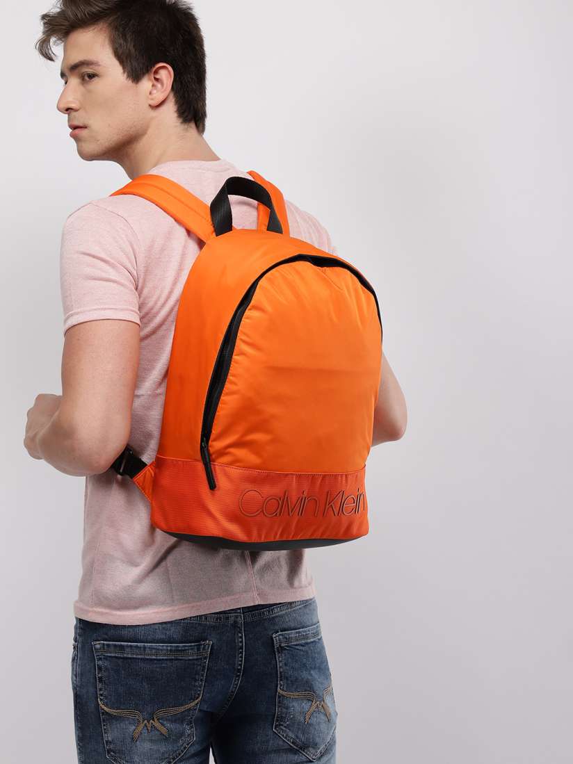 Calvin klein orange backpack sales
