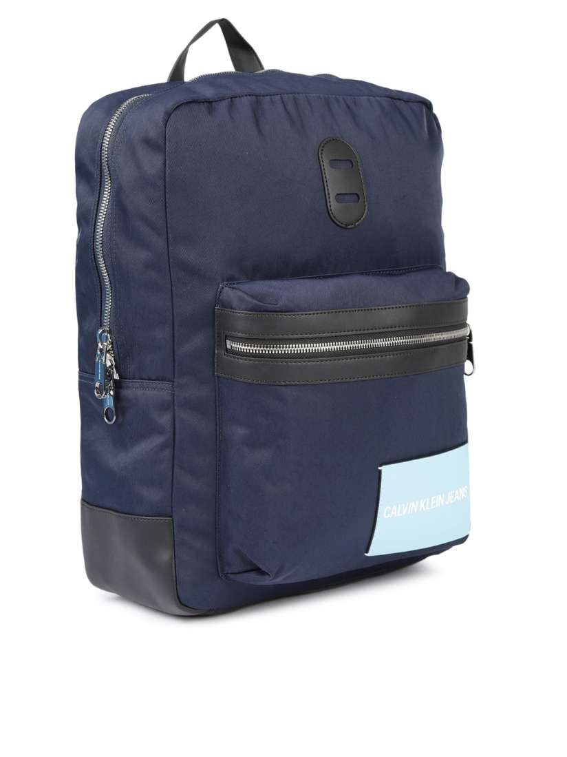 Buy Calvin Klein Men Navy Blue Solid Backpack Backpacks for Men 8706855 Myntra