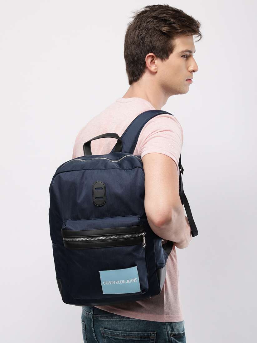 Calvin klein backpack navy blue top