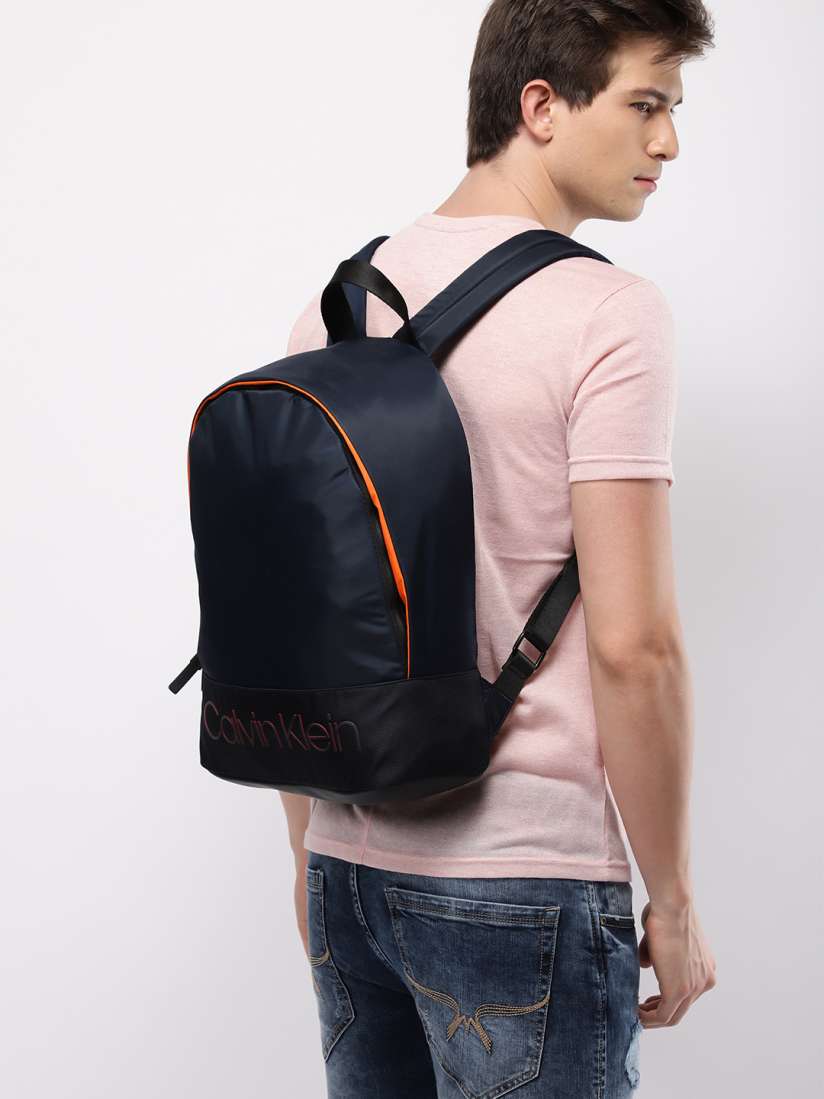 Buy Calvin Klein Men Navy Blue Solid Backpack Backpacks for Men 8706957 Myntra
