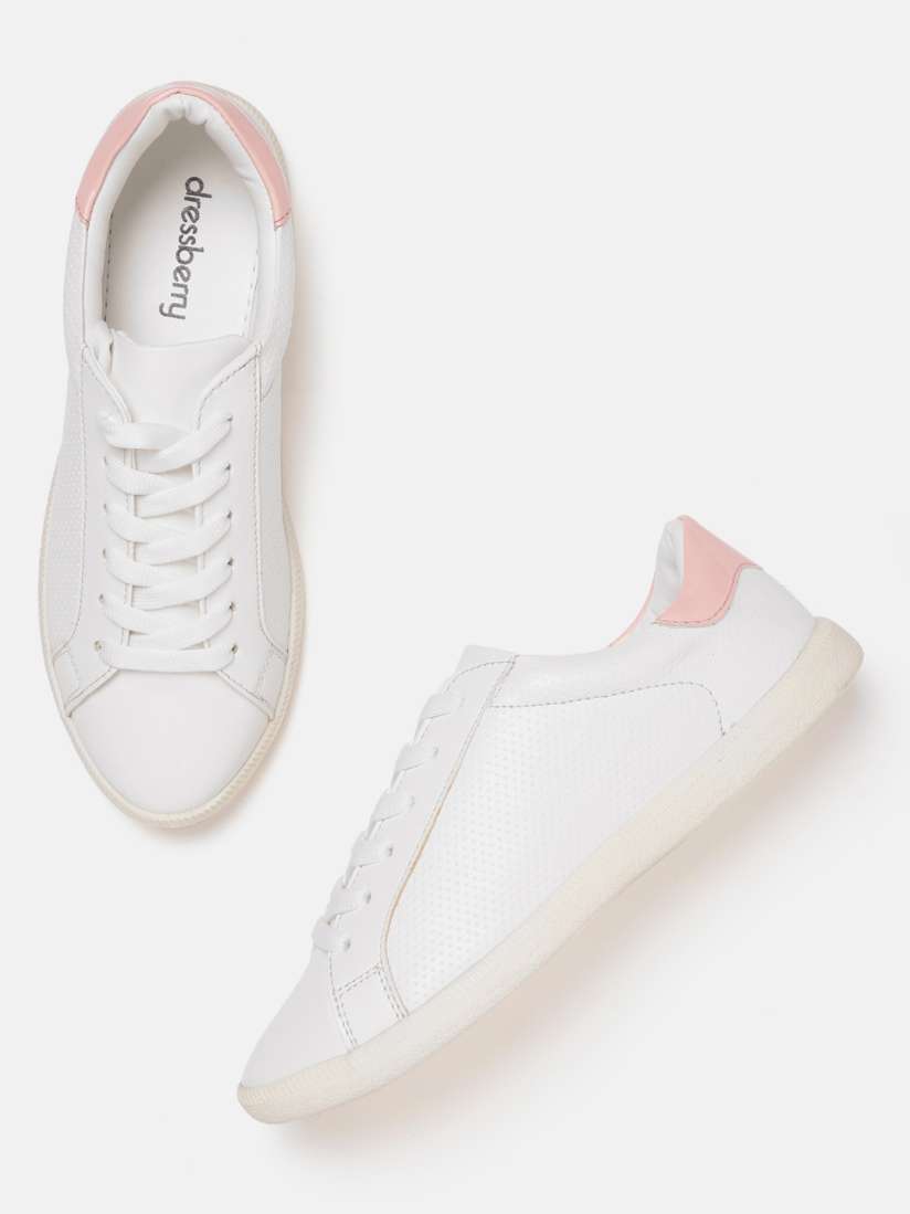 Dressberry women white sneakers discount