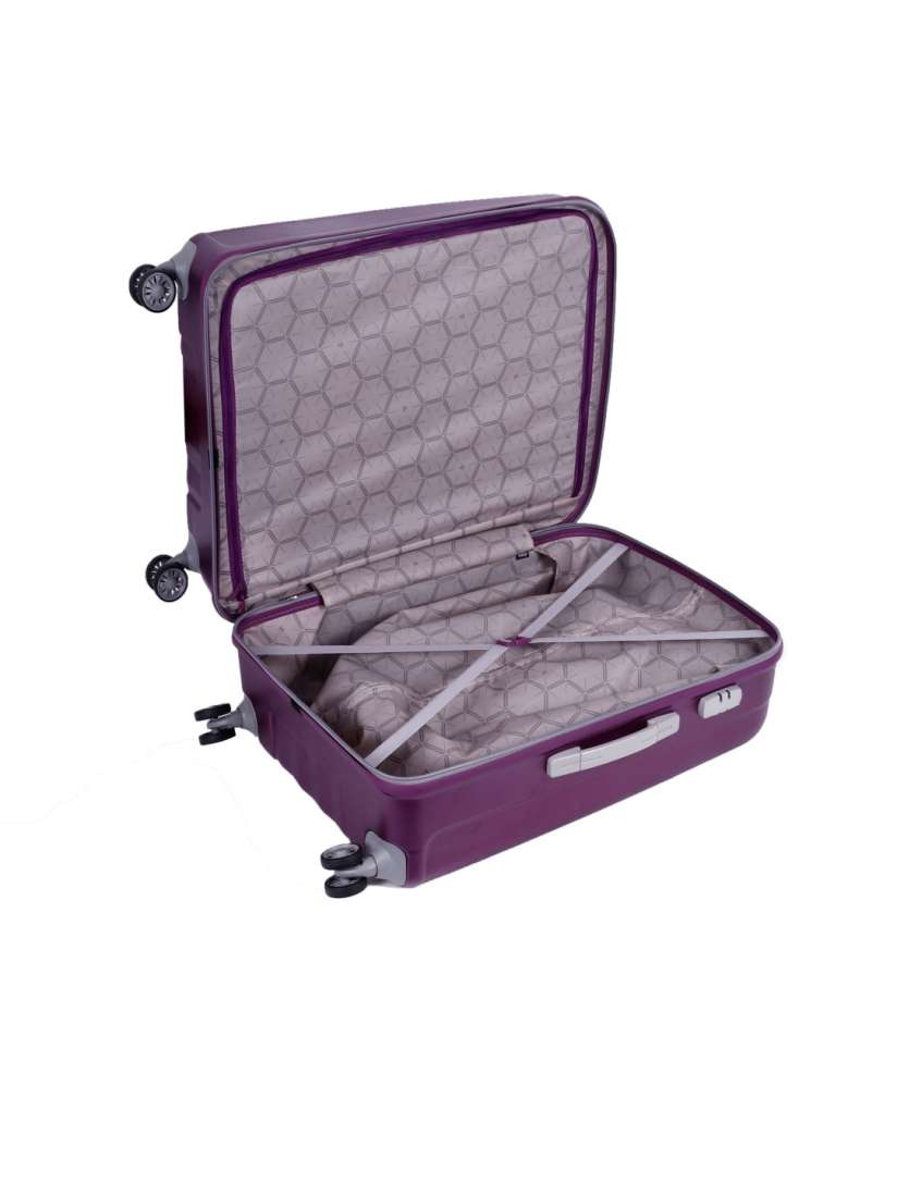 Buy VIP ZAPPER STROLLY 80 360 Purple Textured Large Trolley Suitcase Trolley Bag for Unisex 8735327 Myntra