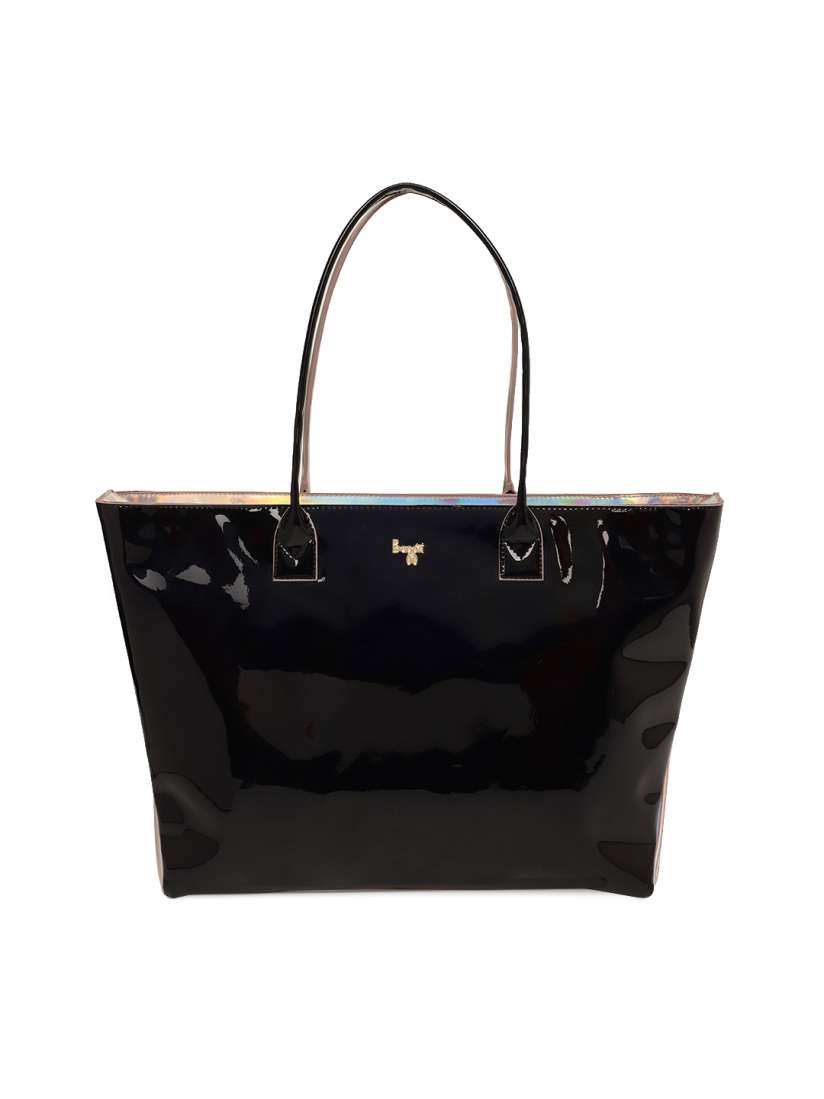 Navy and rose gold bag top