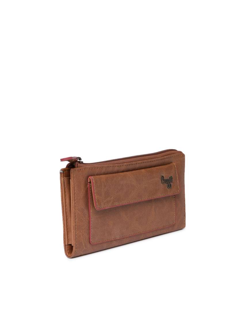 Buy Baggit Women Brown Solid Zip Around Wallet Wallets for Women 8744533 Myntra