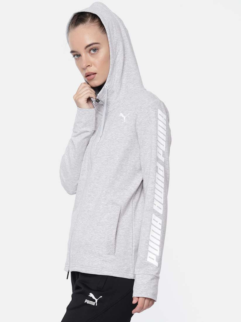 Puma grey sweatshirt womens clearance