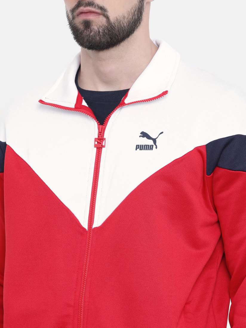 Buy Puma Men Red White Iconic MCS Track Jacket Jackets for Men 8749051 Myntra
