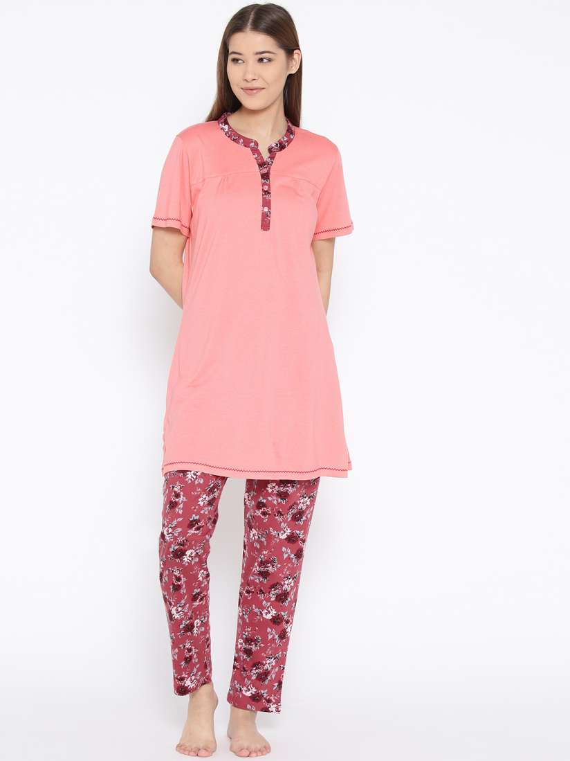 Buy Kanvin Women Pink Night Suit MJKSS19200A Night suits for Women 8749777 Myntra