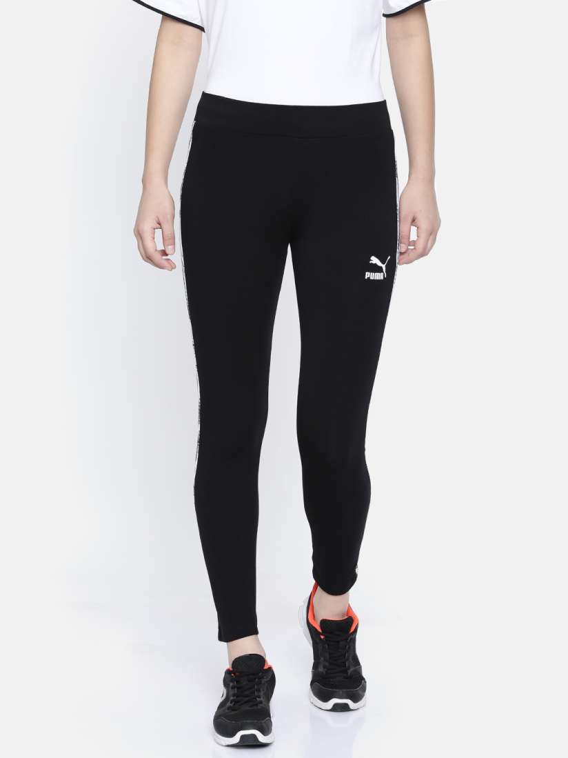 Buy Puma Women Black Wild Pack Tights Tights for Women 8749975 Myntra