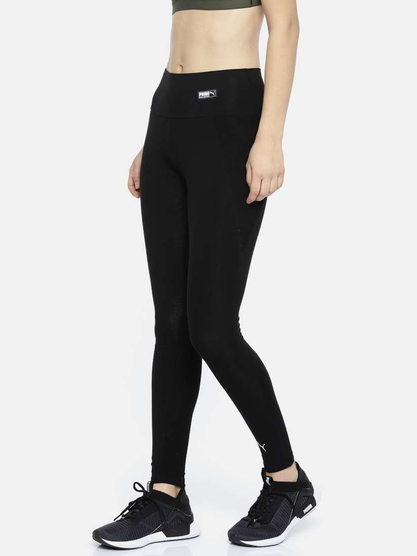 Buy Puma Women Black Solid Fusion Leggings Tight Fit Tights Tights for Women 8749983 Myntra