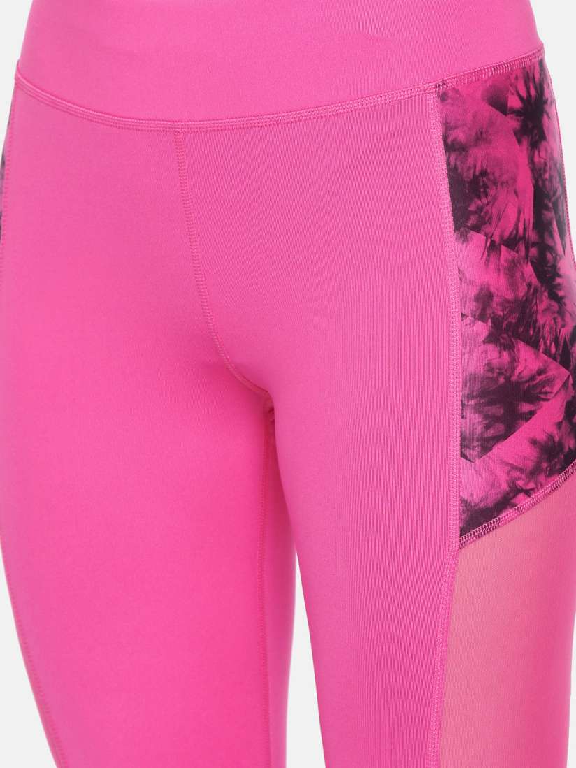 Buy Puma Women Pink Printed Ignite 3 4 Graphic DryCell Tights Tights for Women 8750193 Myntra