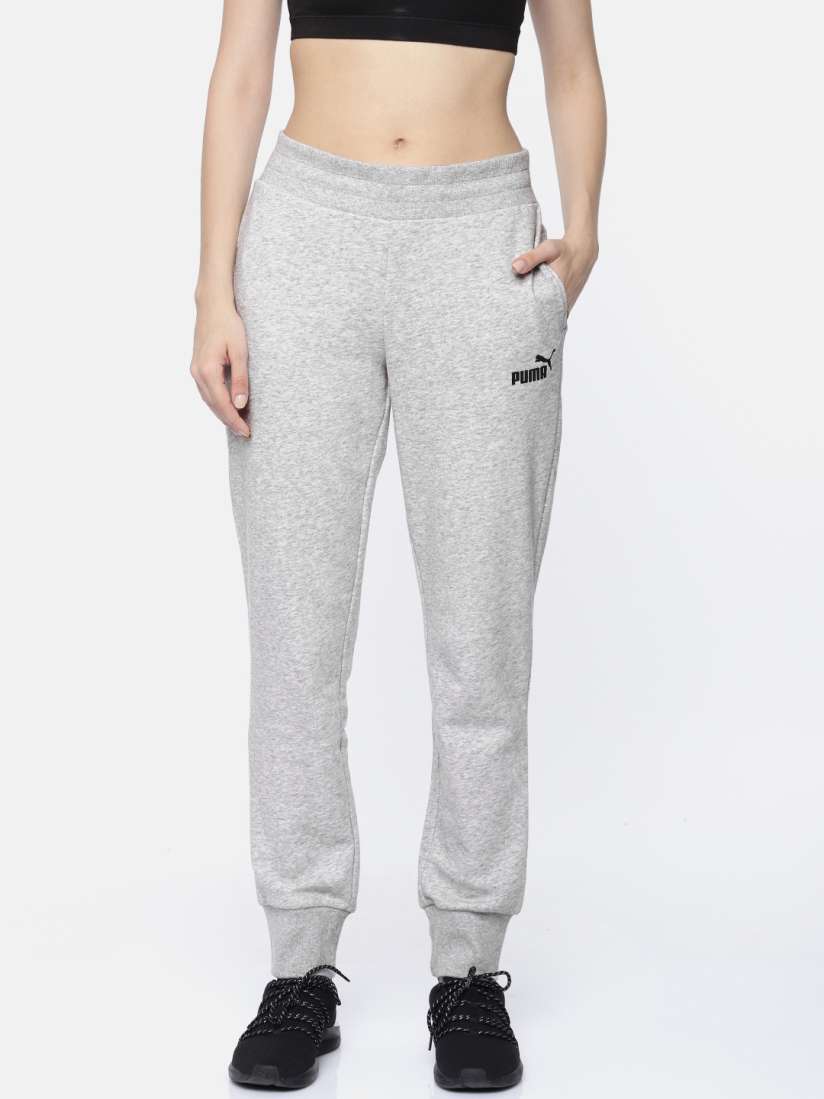 Buy Puma Women Grey Melange Solid ESS Sweat TR Joggers Track Pants for Women 8750401 Myntra
